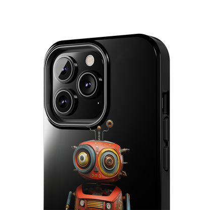 Introducing the "Toy Robot Delight" Cell Phone Case – Embrace Nostalgia with a Playful Robotic Companion! -Tough Phone Cases