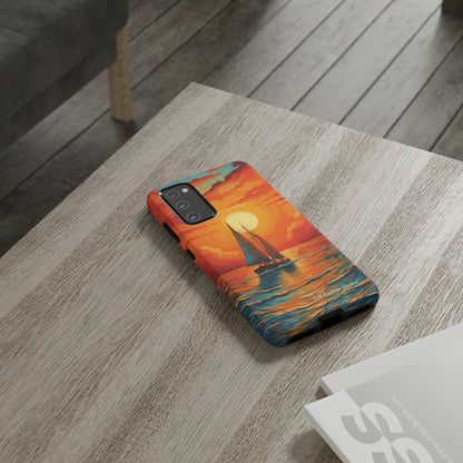 "Sailboat Sunset" - Tough Samsung Cases