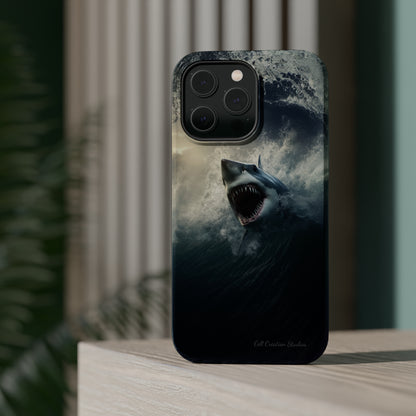 The "Ocean King Great White Shark" Phone Case -MagSafe Tough Cases