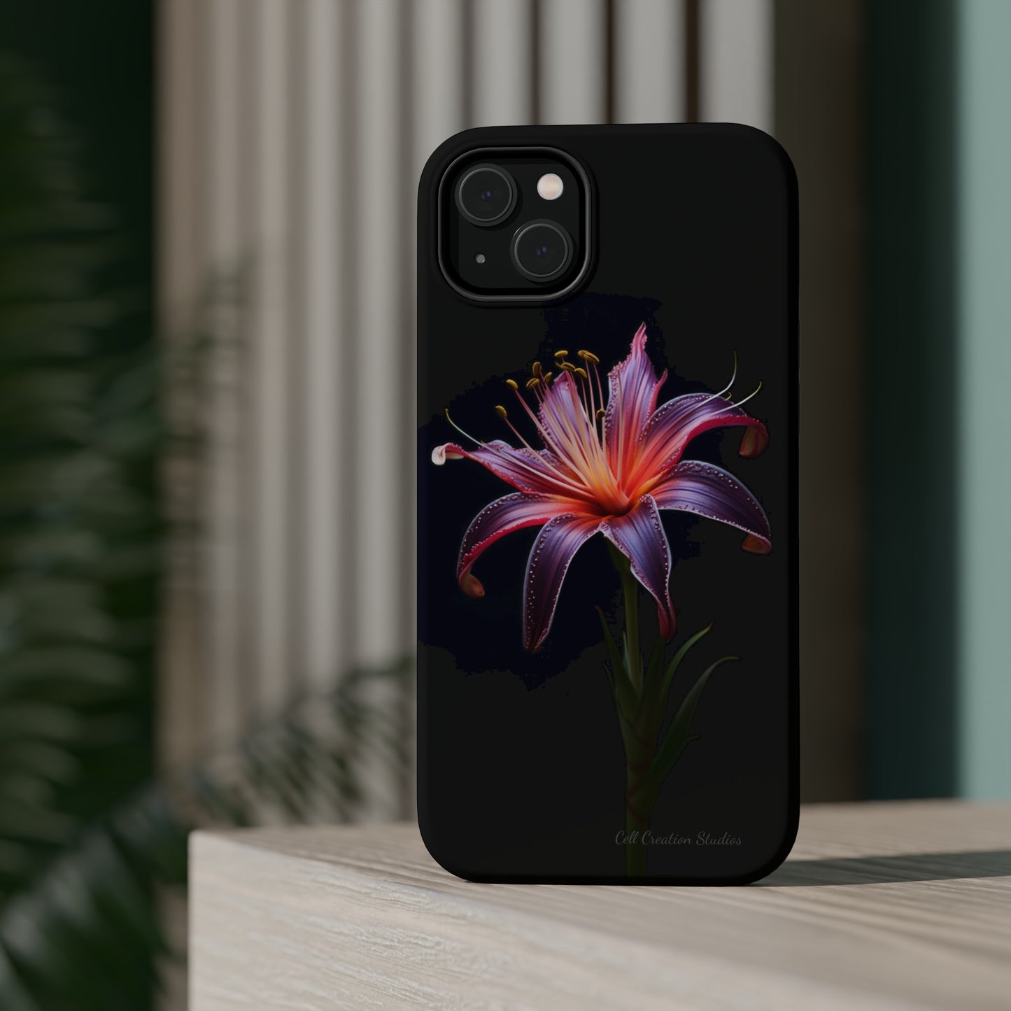 "Vibrant Purple Lily" Phone Case -MagSafe Tough Cases