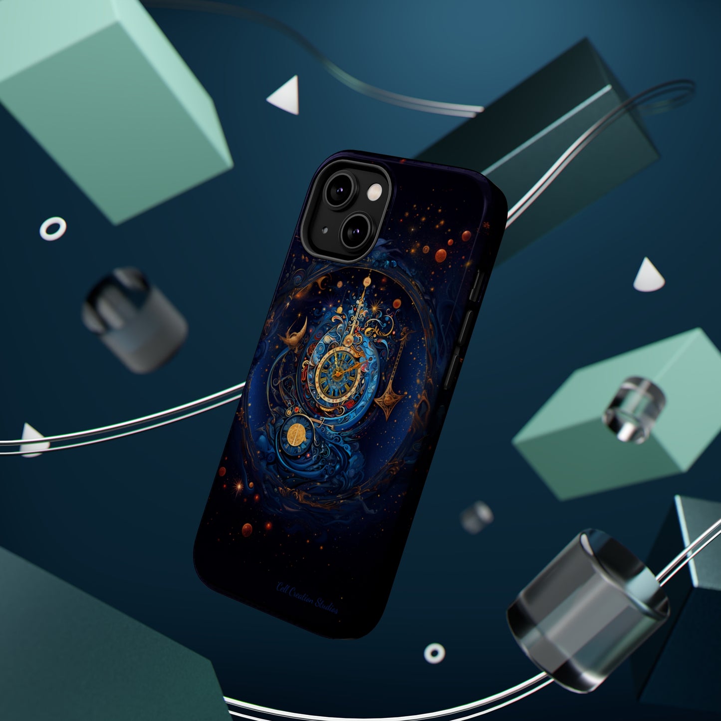 "Cosmic Clock Elegance" -MagSafe Tough iPhone Cases