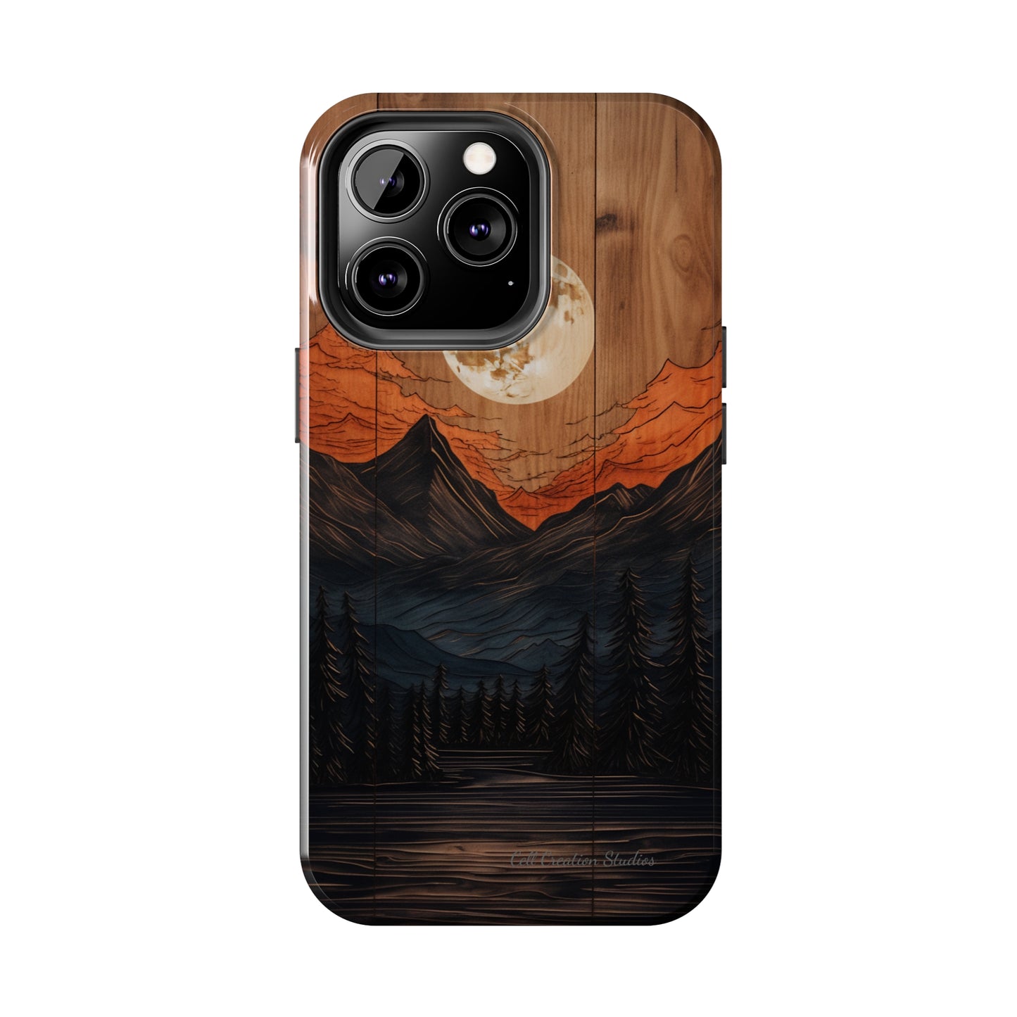 "Elevate Your Style with the Mountain Moonlight Phone Case" -Tough Phone Cases