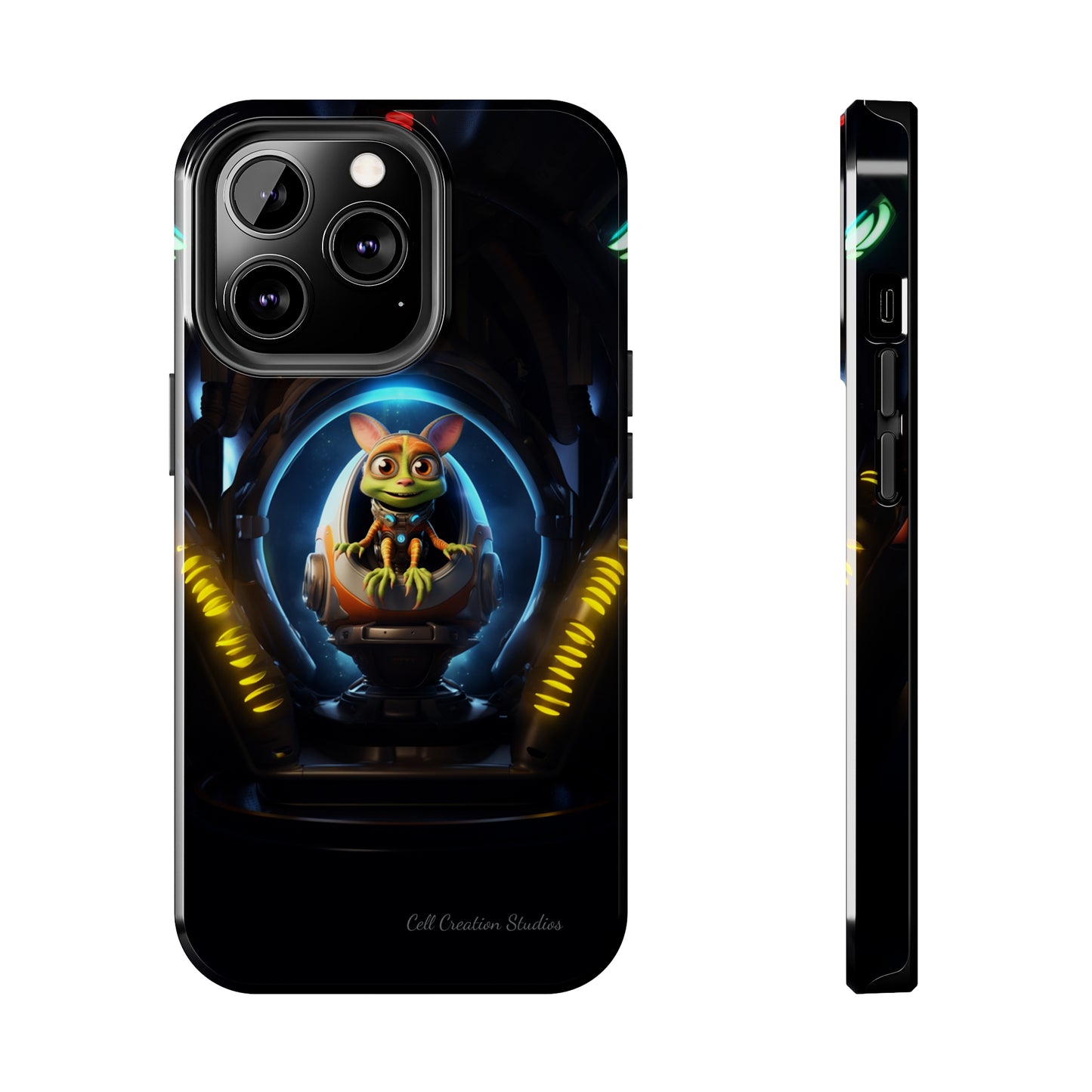 The "Galactic Explorer Alien Spaceship" Phone Case -Tough Phone Cases