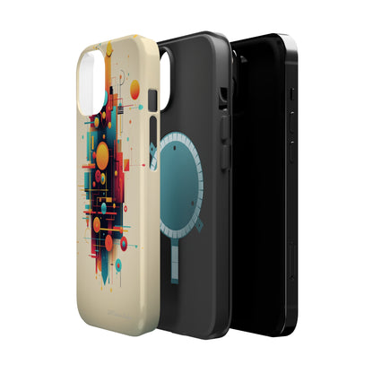 The "Colorful Geometric Pattern" Cell Phone Case- Elevate Your Phone's Look -MagSafe Tough Cases