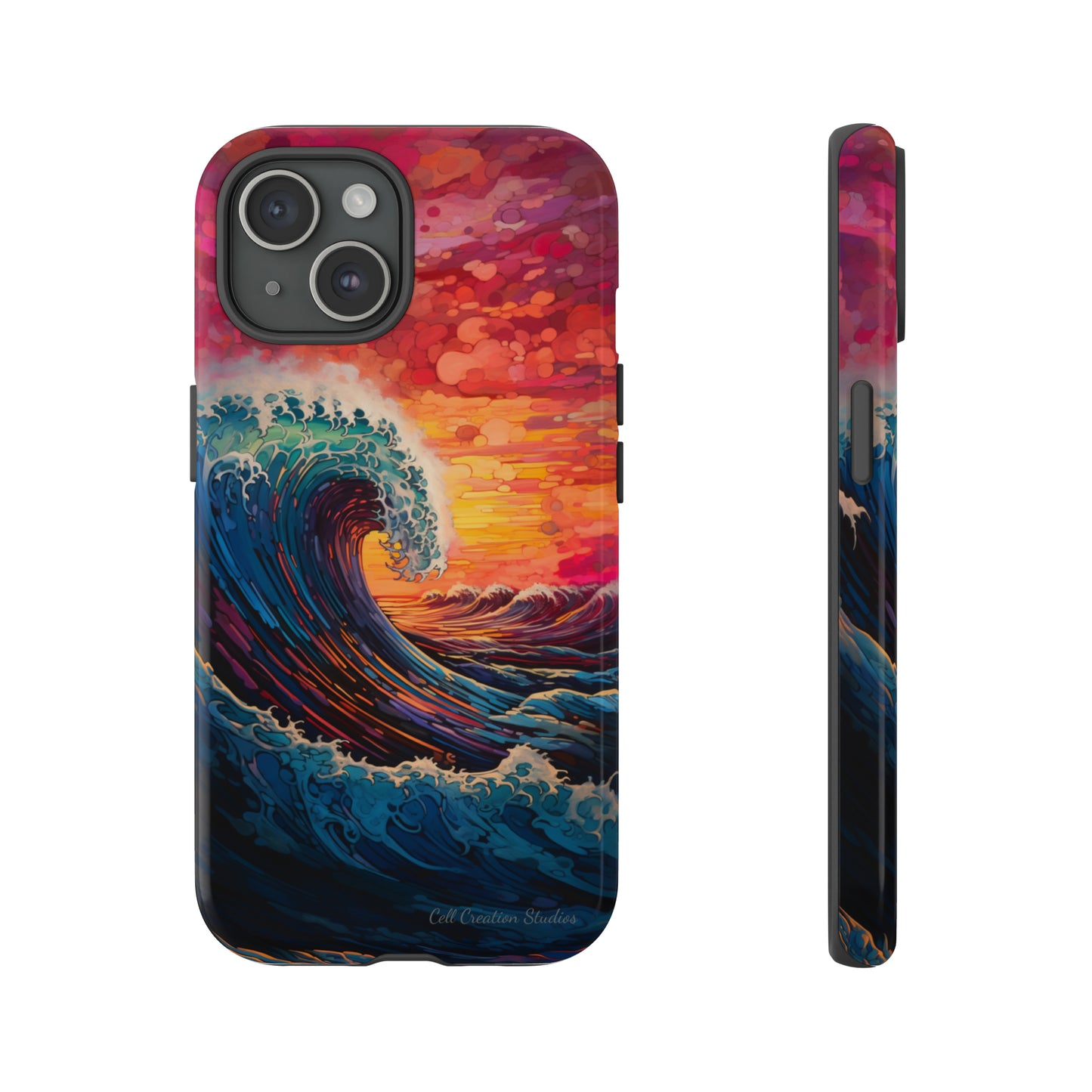 "Colorful Ocean Wave" Cell Phone Case -Tough Cases