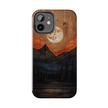 "Elevate Your Style with the Mountain Moonlight Phone Case" -Tough Phone Cases