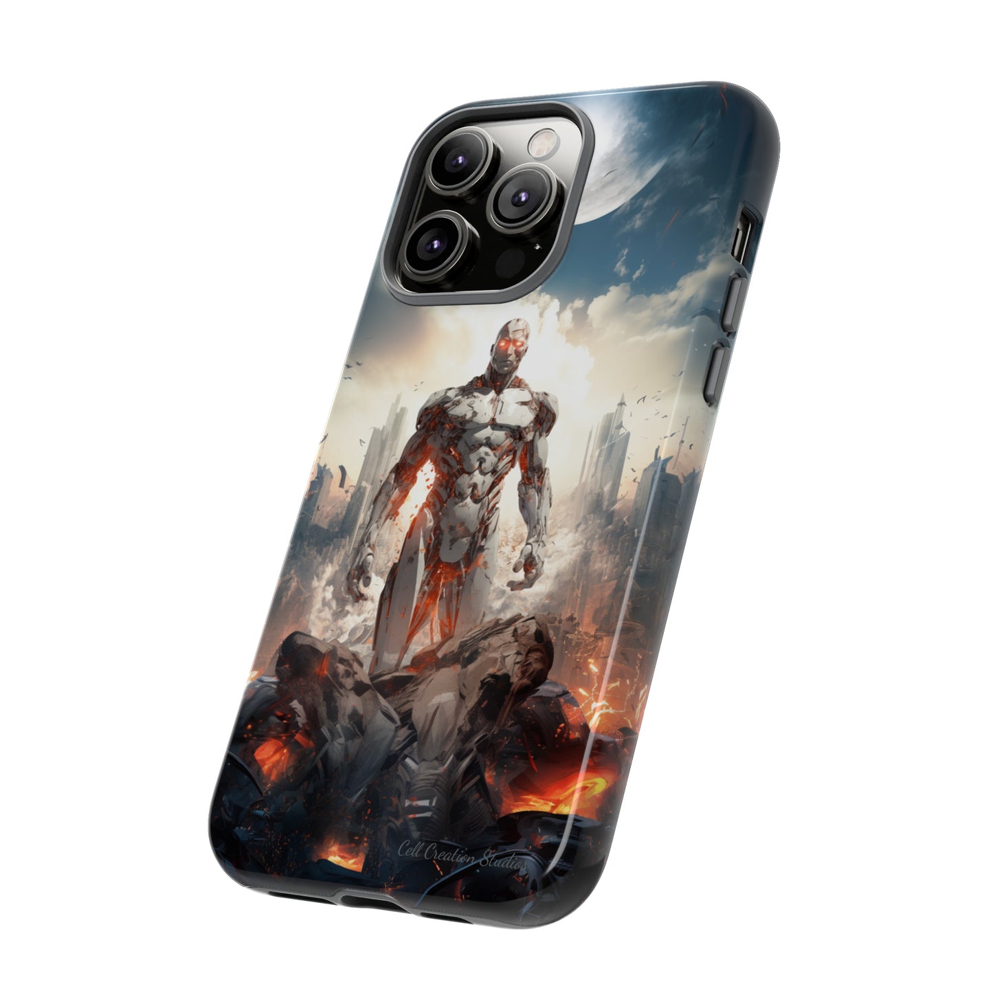 Introducing the "Cyber Guardian" Cell Phone Case – Embrace Futuristic Heroism -Tough Cases