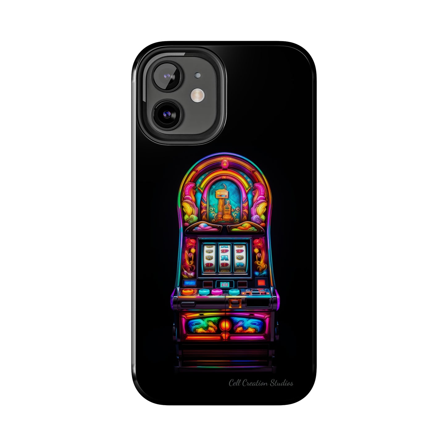 Introducing the "Vibrant Slot Frenzy" Cell Phone Case – Experience the Thrill of Colors and Luck -Tough Phone Cases