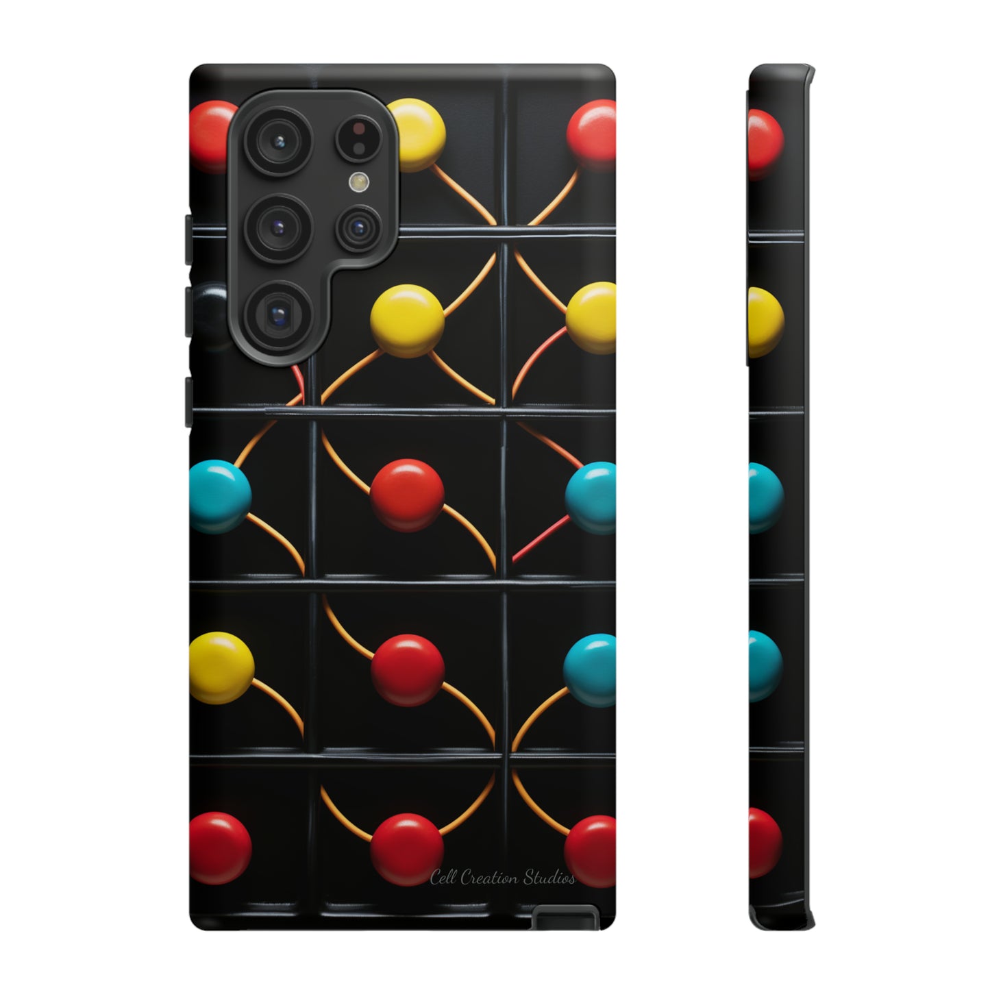 "Vibrant Spheres Fusion" -Tough Phone Cases