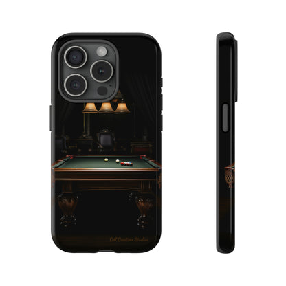 "Elevate Your Game: Pool Table-Themed Phone Case for Billiards Enthusiasts" -Tough Cases