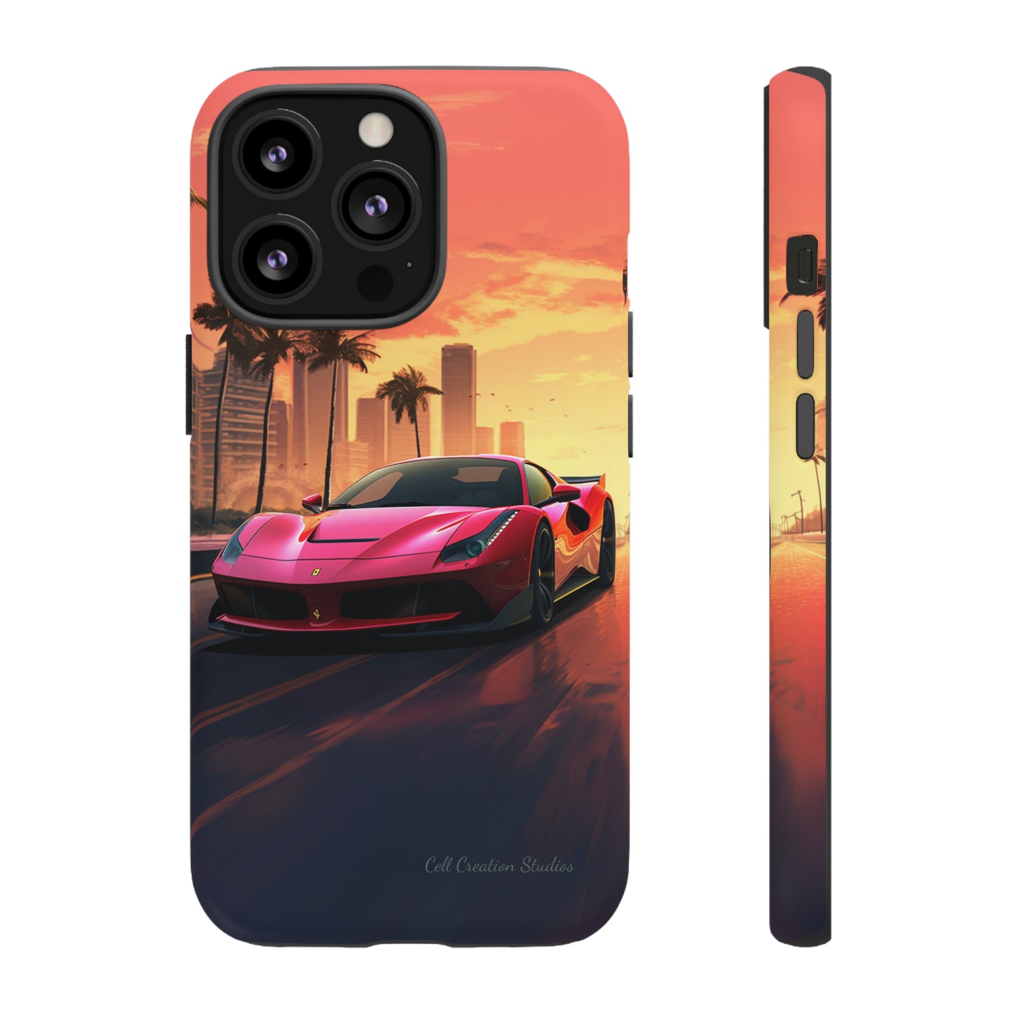 "Sunset Boulevard Ferrari Edition" -Tough iPhone Cases