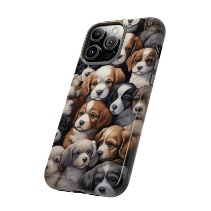 "Puppy Pile" Cuddles Phone Case -Tough Cases