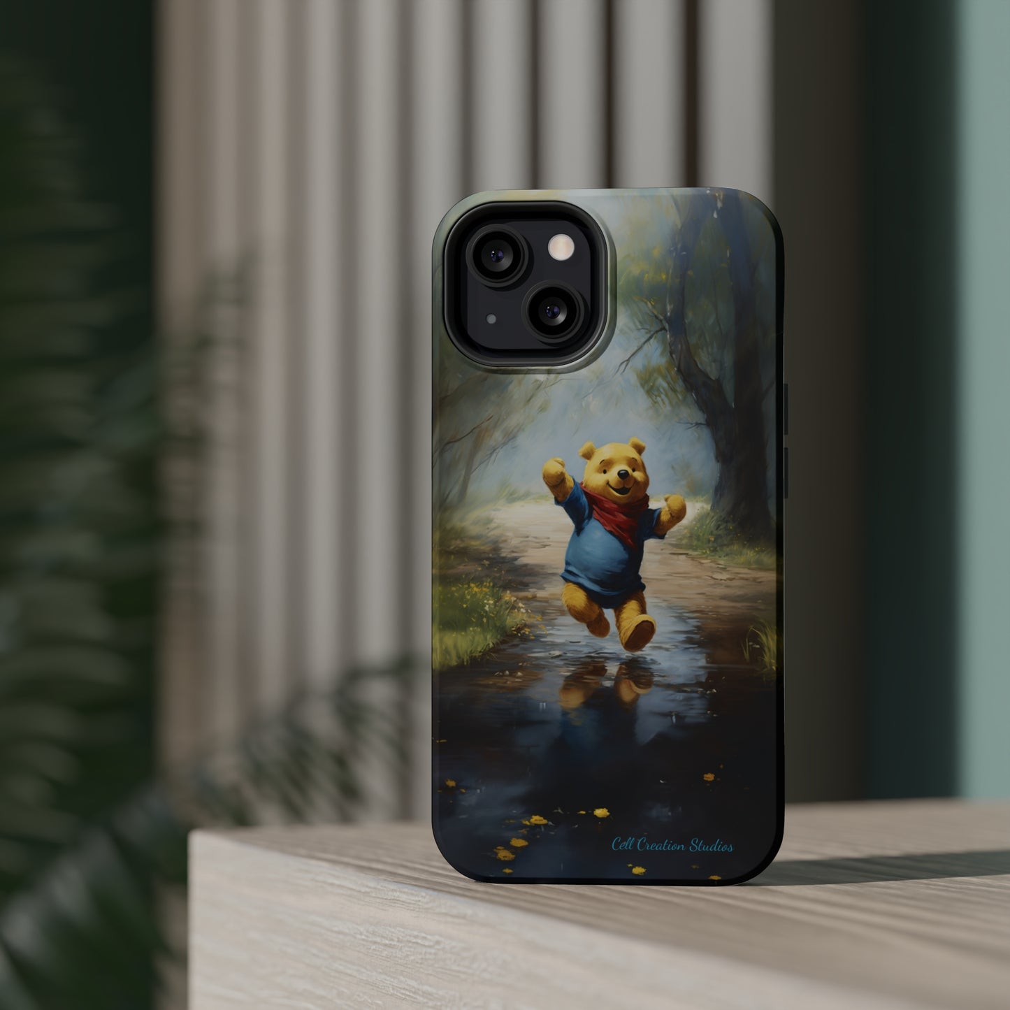 Introducing the "Winnie-The-Pooh Puddle Splash" Cell Phone Case – A Splash of Nostalgic Fun -MagSafe Tough Cases