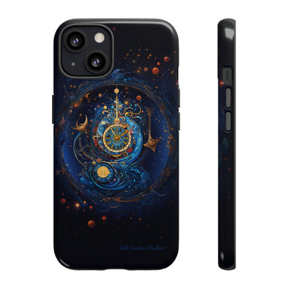 "Cosmic Clock Elegance" -Tough iPhone Cases