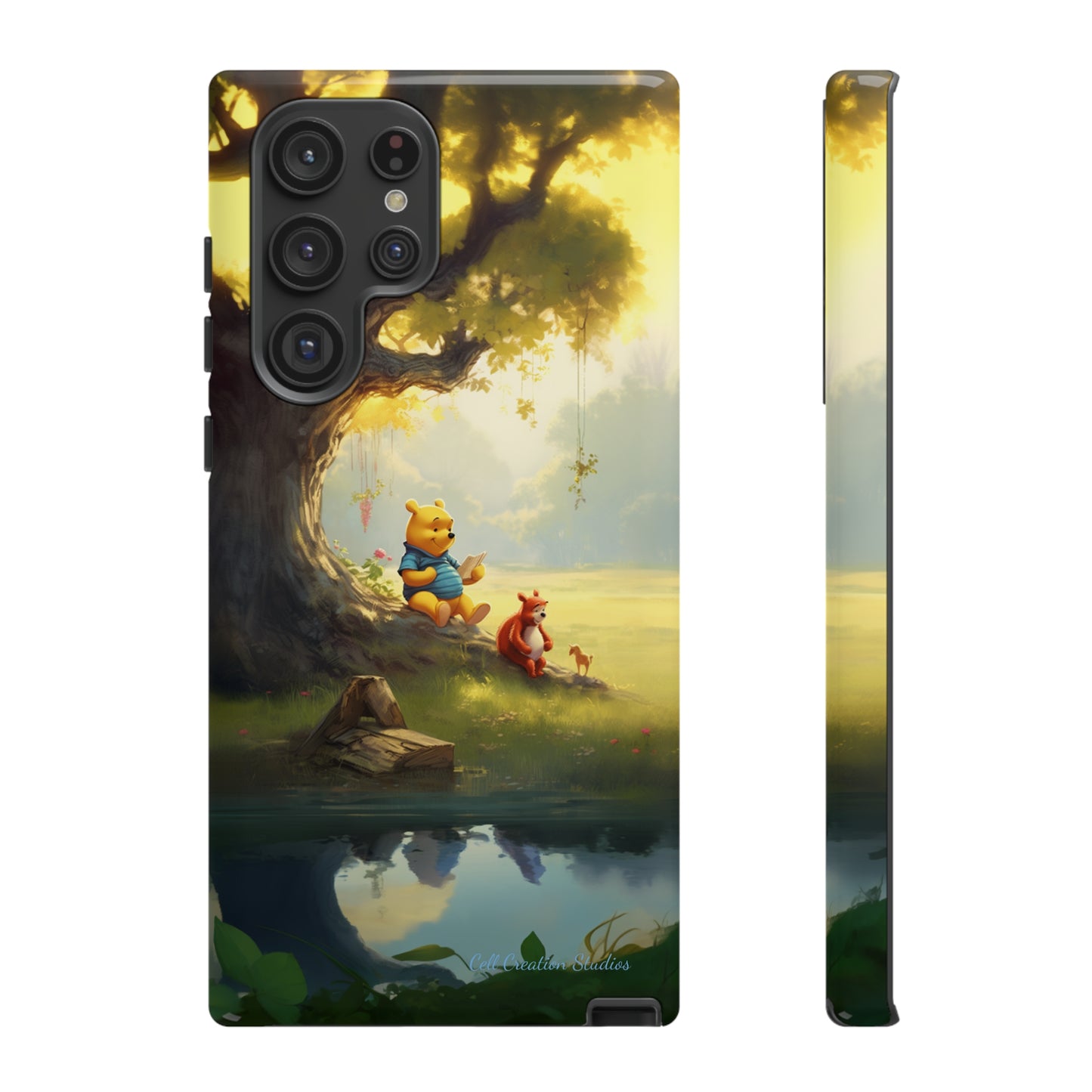 Introducing the "Winnie-The-Pooh Storytime" Cell Phone Case – A Nostalgic Journey with Friends -Tough Cases