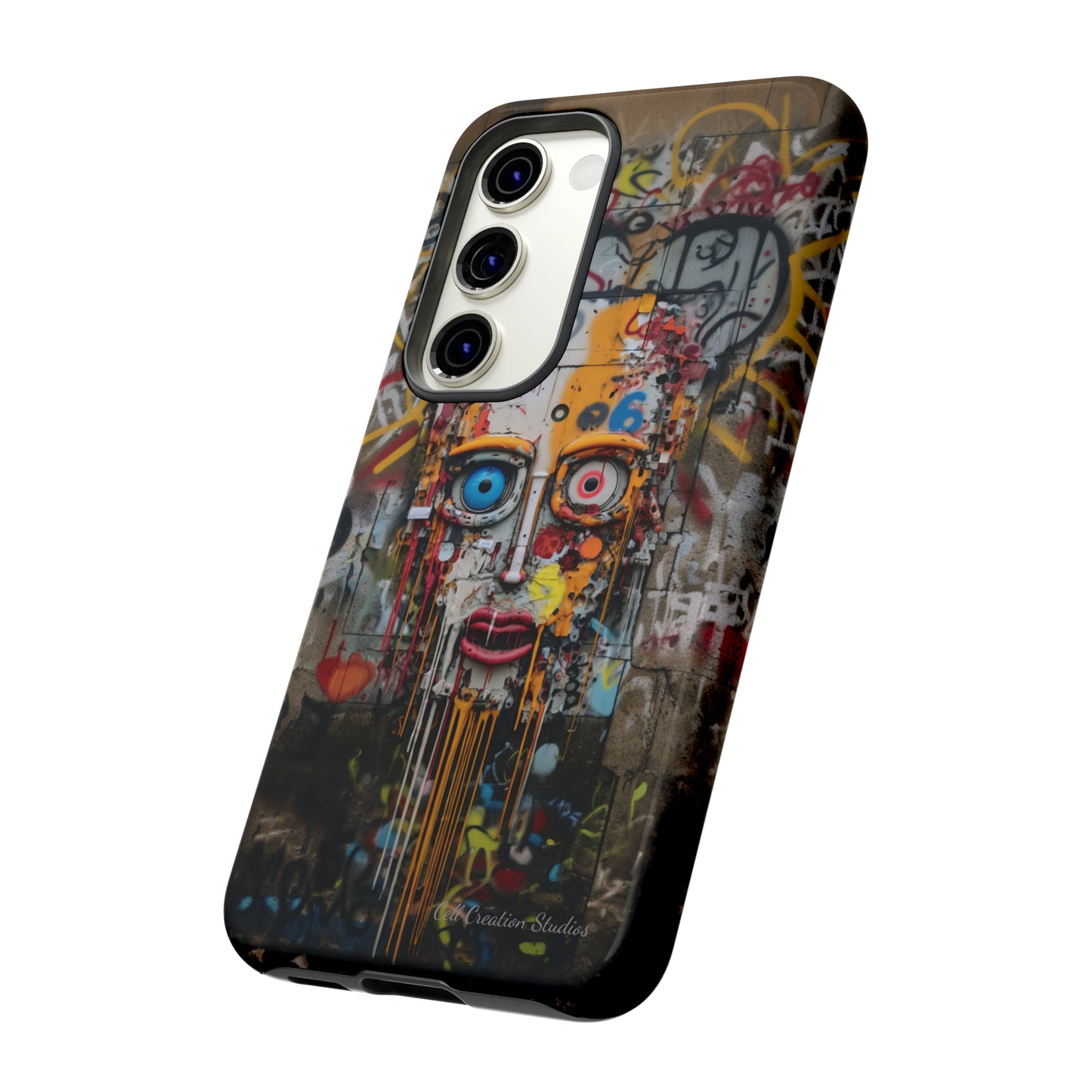 "Urban Graffiti Face" -Tough Phone Cases