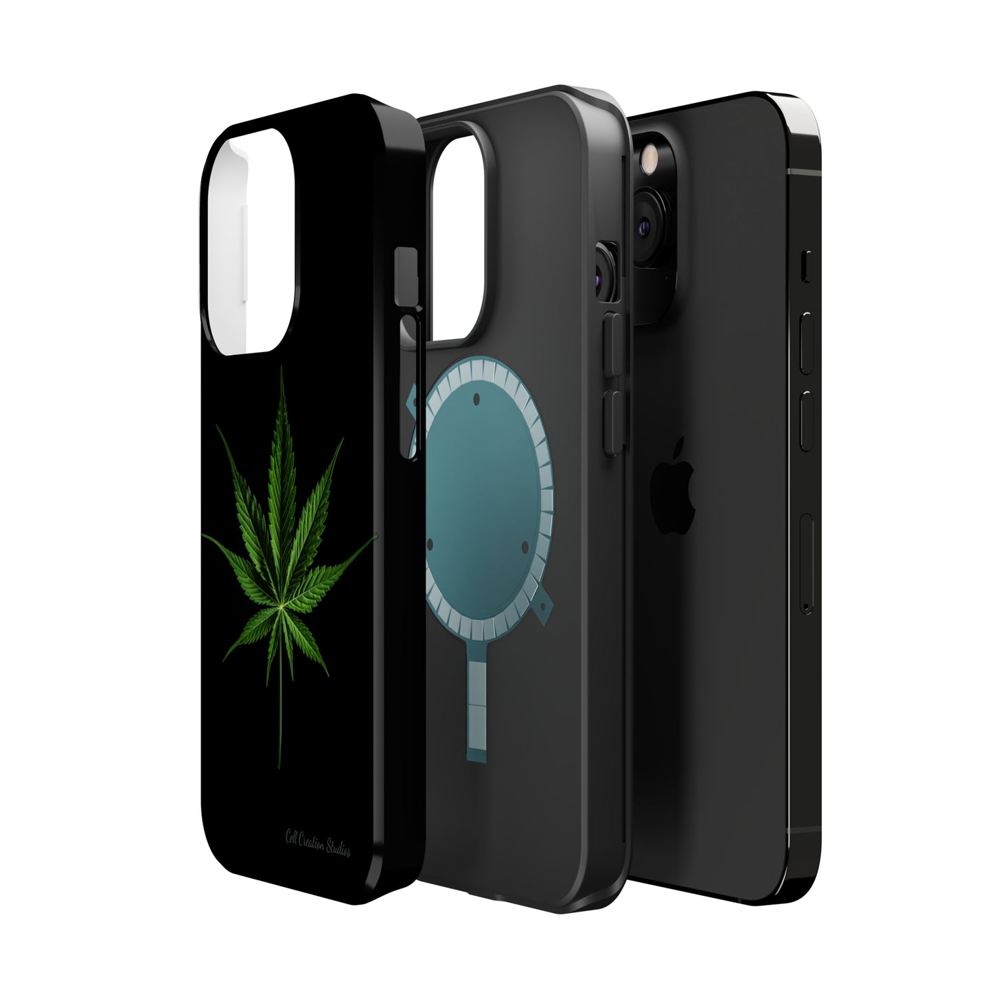 "Cannabis Chic" Marijuana Leaf Phone Case -MagSafe Tough Cases