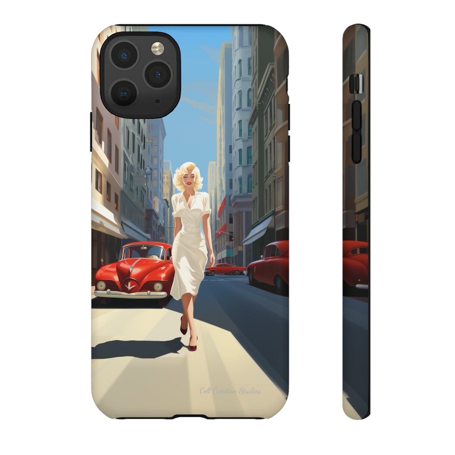 "City Stroll Glamour" Marilyn Monroe Phone Case -Tough Cases