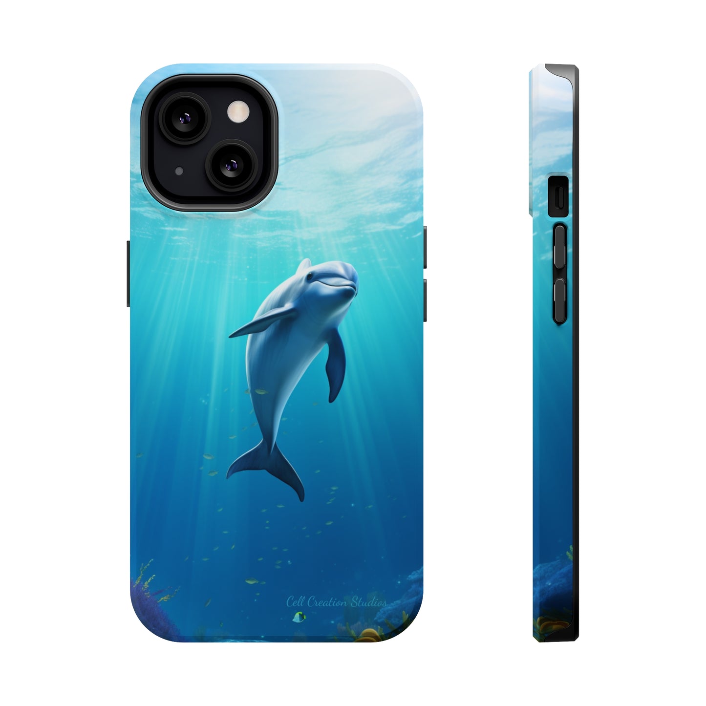 The "Dolphin Serenity" -MagSafe Tough iPhone Cases