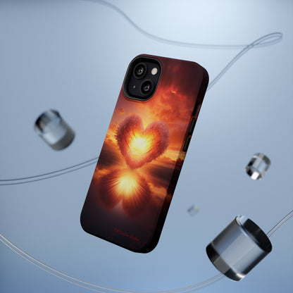 Introducing the "Sun-Kissed Heart" Cell Phone Case – Radiate Love and Light -MagSafe Tough Cases