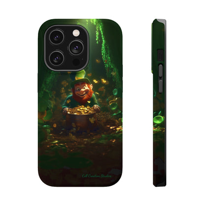 Introducing the "Leprechaun's Pot of Gold" Cell Phone Case – A Touch of Irish Charm -MagSafe Tough Cases