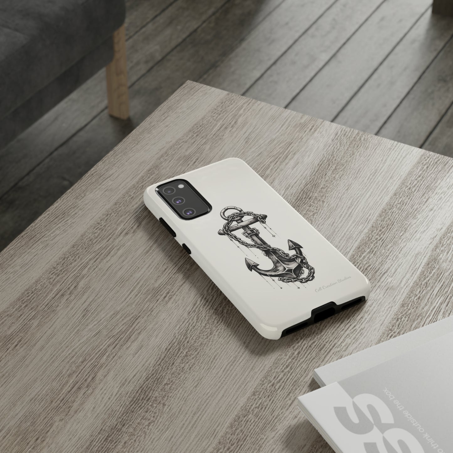 "Nautical Elegance Anchor" -Tough Samsung Phone Cases