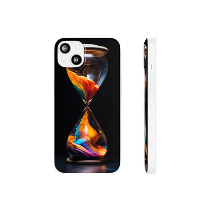 Introducing the "Vibrant Sands of Time" Cell Phone Case – Embrace the Beauty of Colorful Hourglass Design -Flexi Cases