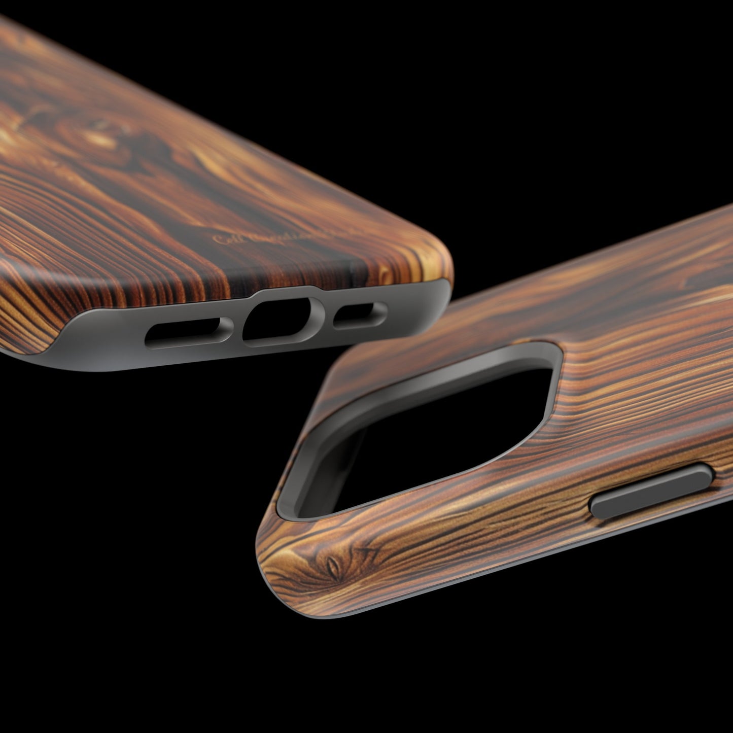 "Wood Grain Elegance" -MagSafe Tough iPhone Cases