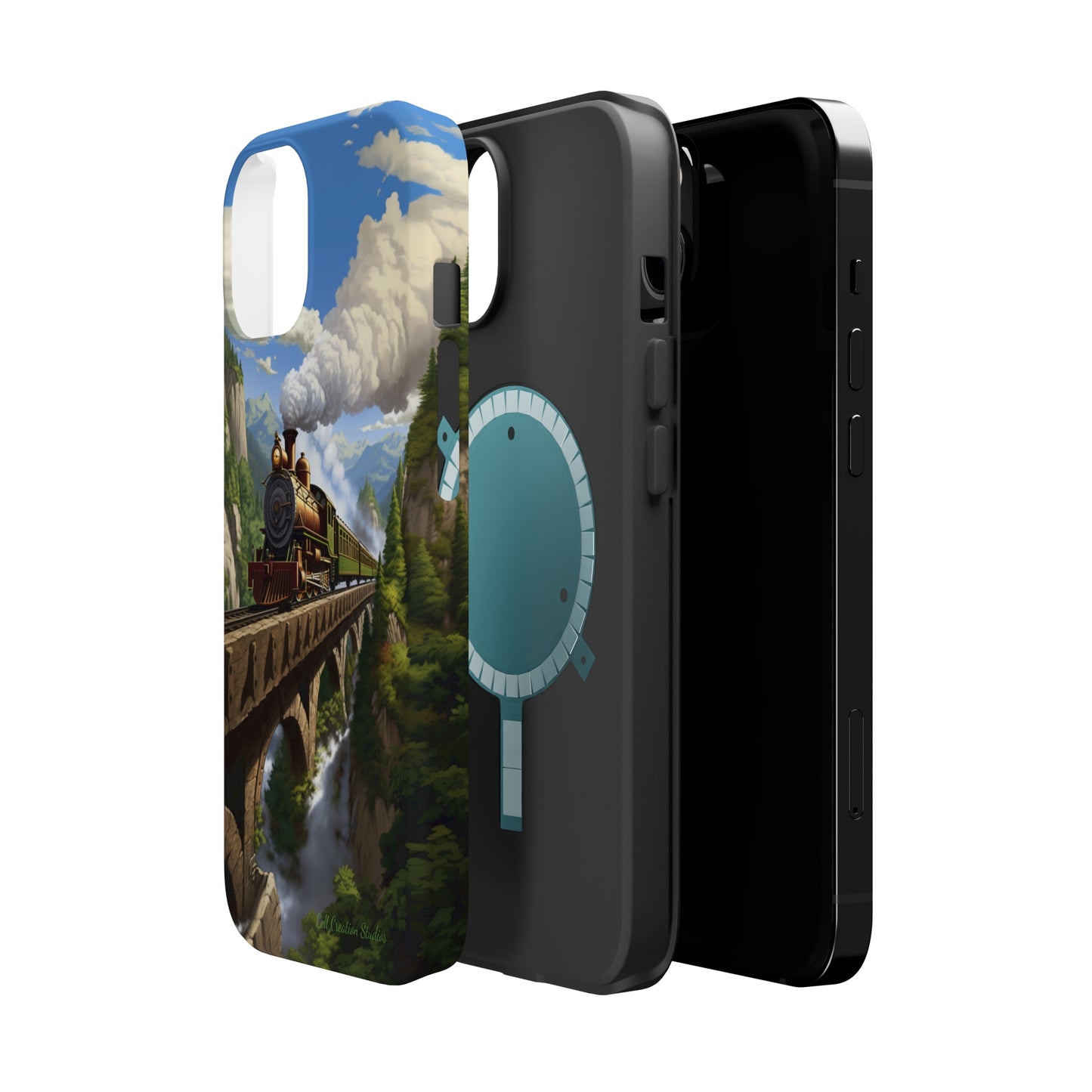 The "Scenic Mountain Train" Phone Case -MagSafe Tough Cases