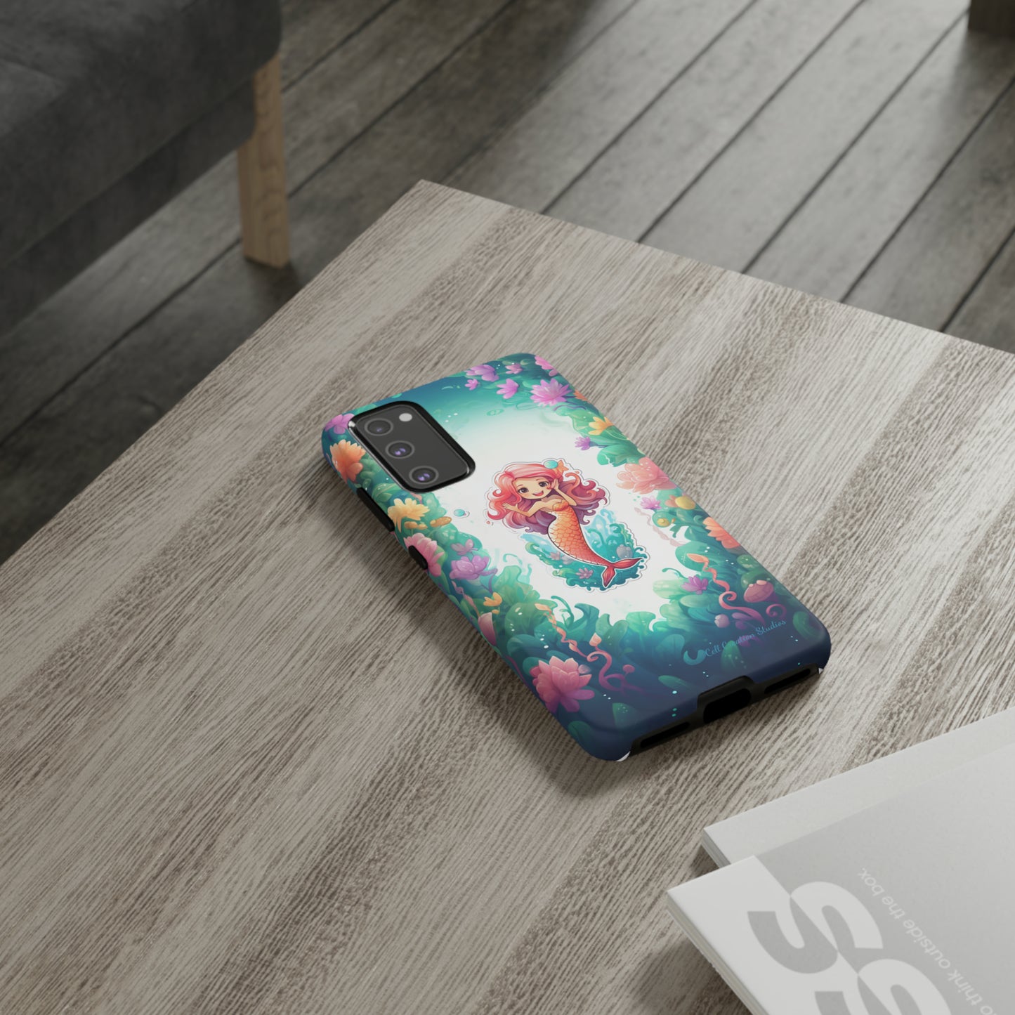 "Pink Seaflower Mermaid" -Tough Samsung Phone Cases