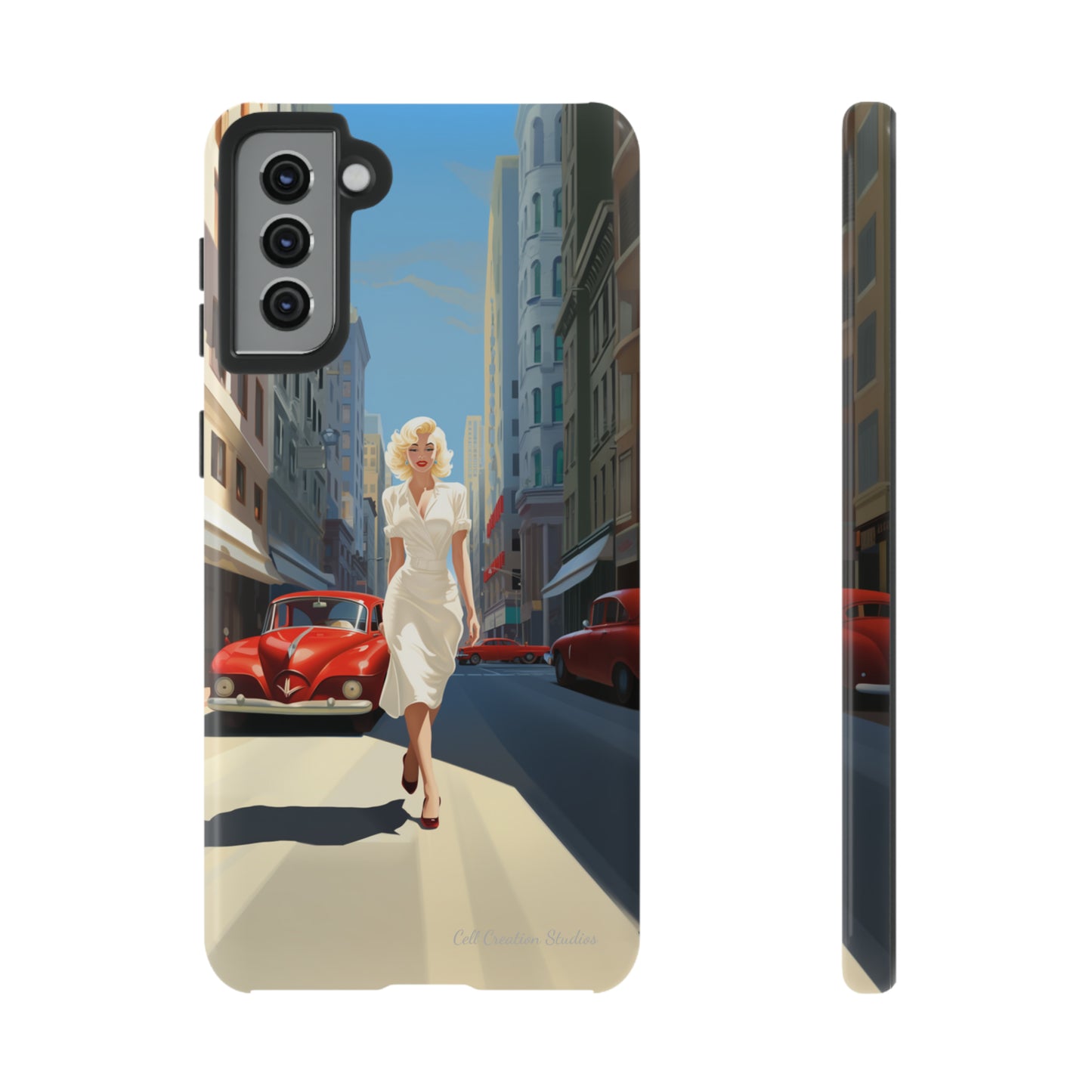 "City Stroll Glamour" Marilyn Monroe Phone Case -Tough Cases