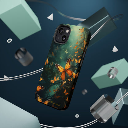 Introducing the "Butterfly Symphony" Cell Phone Case – Embrace the Dance of Nature! -MagSafe Tough Cases