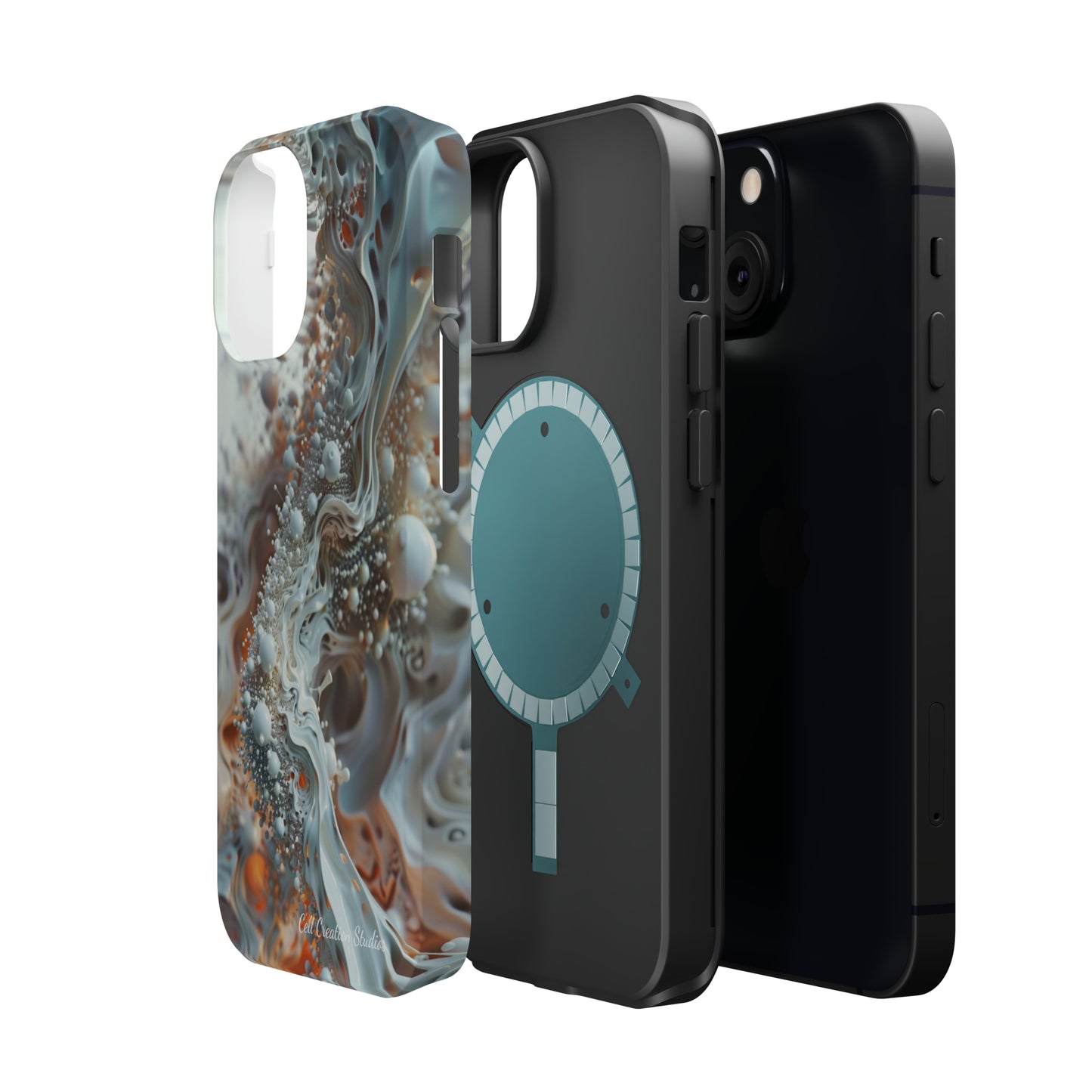 "3D Liquid Splash" -MagSafe Tough iPhone Cases