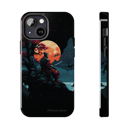 Introducing the "Moonlit Samurai Serenity" Cell Phone Case – Embrace Elegance and Strength -Tough Phone Cases