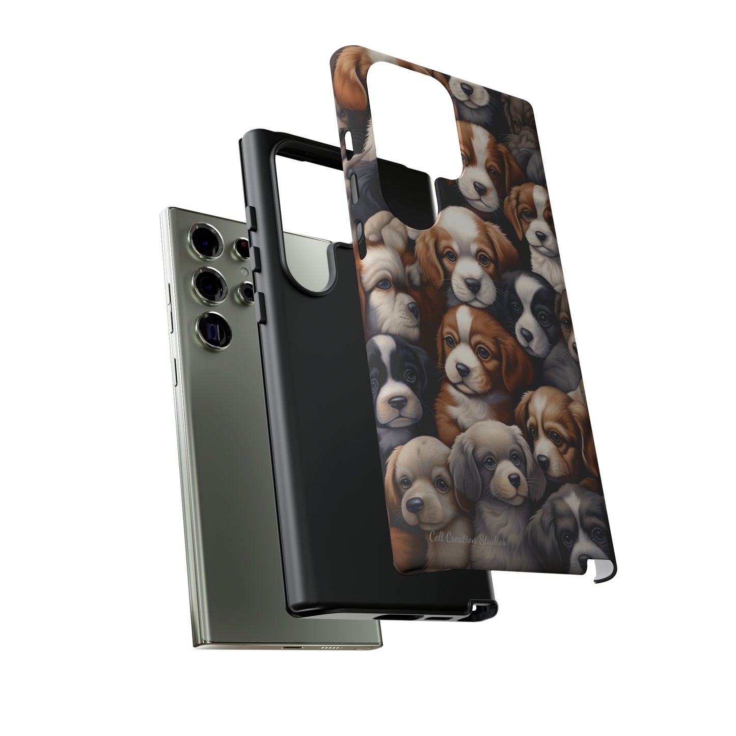 "Puppy Pile" Cuddles Phone Case -Tough Cases