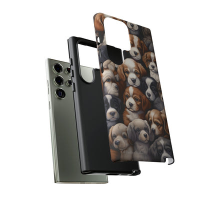 "Puppy Pile" Cuddles Phone Case -Tough Cases