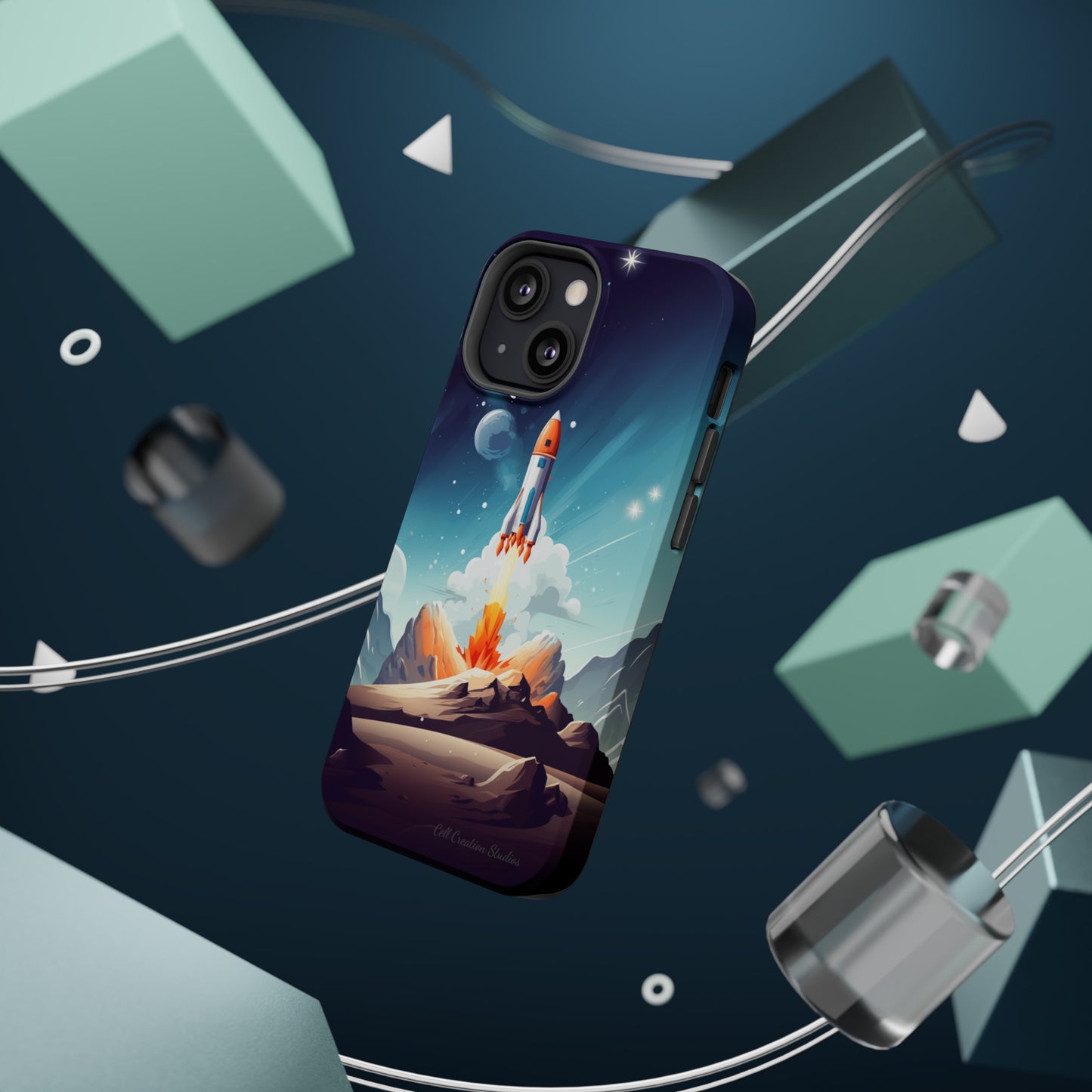 Introducing our "Galactic Odyssey" Cell Phone Case – Launch Your Device into Adventure -MagSafe Tough Cases