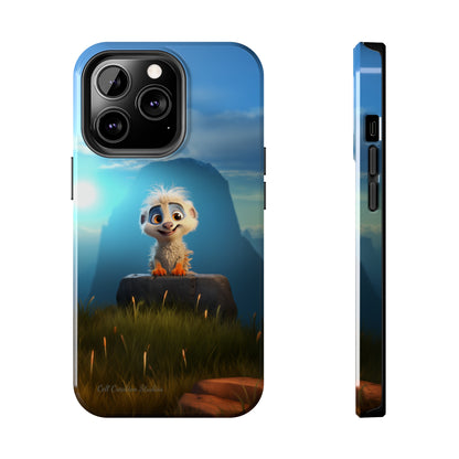 Introducing the "Mountain Explorer Buddy" Cell Phone Case – Embark on Adventures with an Animated Cute Animal -Tough Phone Cases