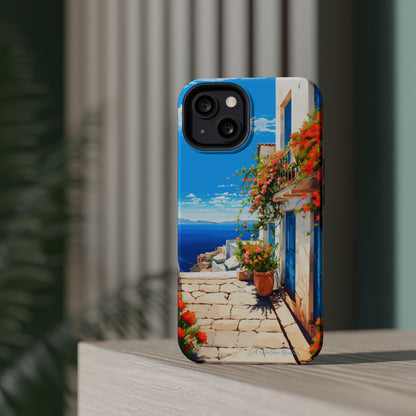 "Mediterranean Bliss Horizon" -MagSafe Tough iPhone Cases