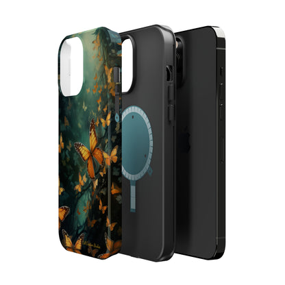 Introducing the "Butterfly Symphony" Cell Phone Case – Embrace the Dance of Nature! -MagSafe Tough Cases