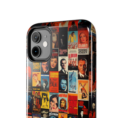 Introducing the "Vintage Movie Poster Collage" Cell Phone Case – Timeless Hollywood Charm -Tough Phone Cases