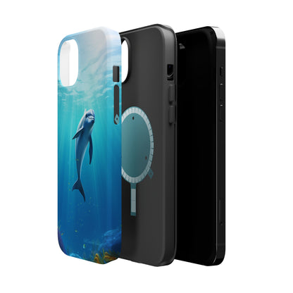 The "Dolphin Serenity" -MagSafe Tough iPhone Cases