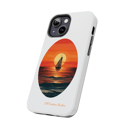 "Sailboat Sunset Serenity" -Tough iPhone Cases