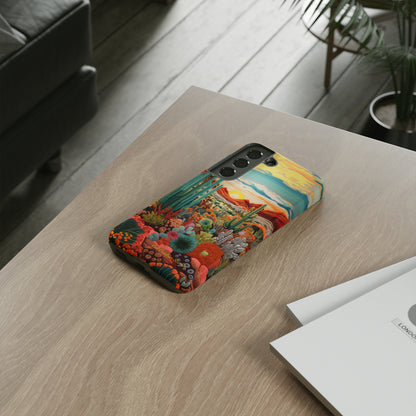 "Desert Bloom Embroidery" -Tough Samsung Cases