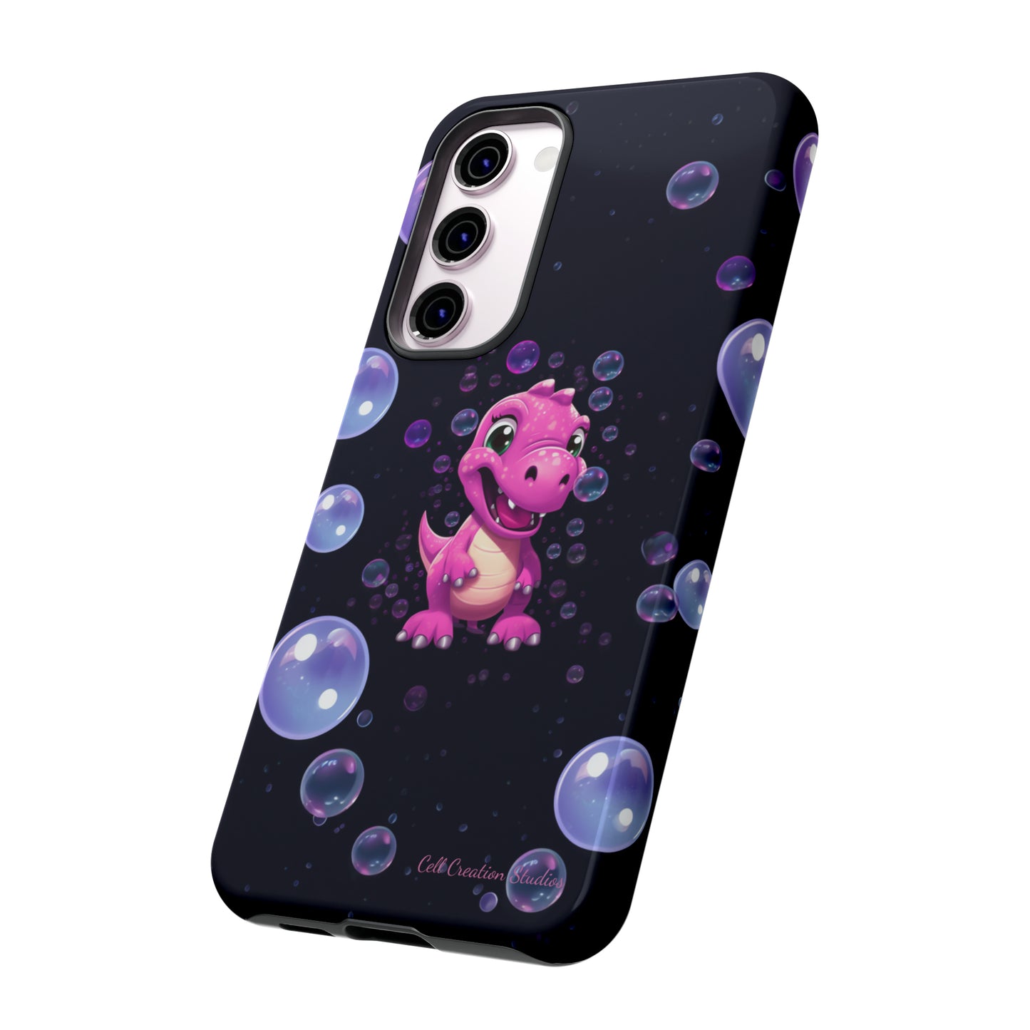 "Dino Glam" Glitter Dinosaur Phone Case -Tough Cases