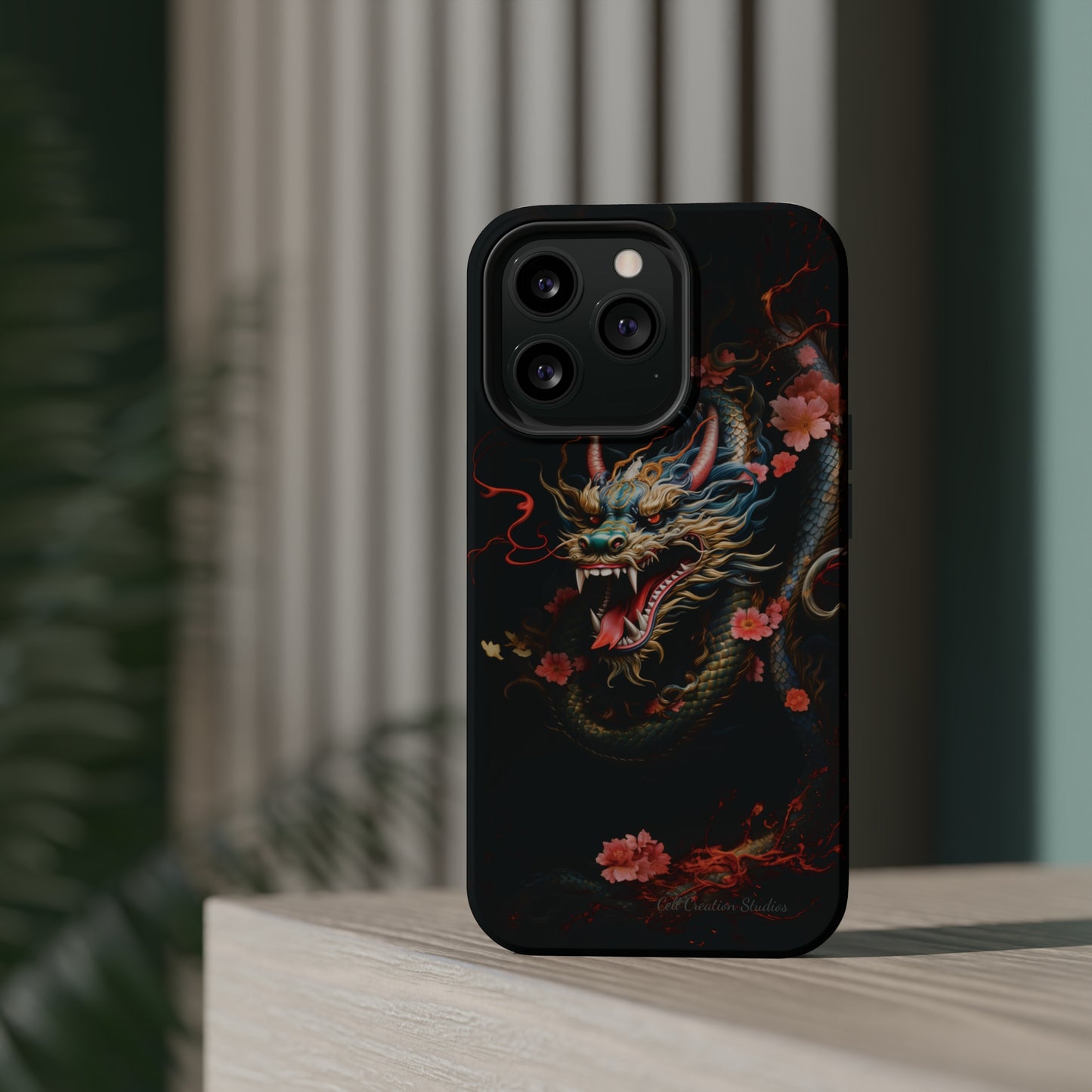 Introducing the "Mystical Japanese Dragon" Cell Phone Case – Unleash the Dragon's Power -MagSafe Tough Cases