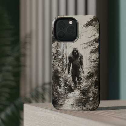 "Bigfoot in the Wilderness" Cell Phone Case – Encounter Bigfoot's Mystery -MagSafe Tough Cases