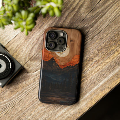 "Elevate Your Style with the Mountain Moonlight Phone Case" -Tough Cases