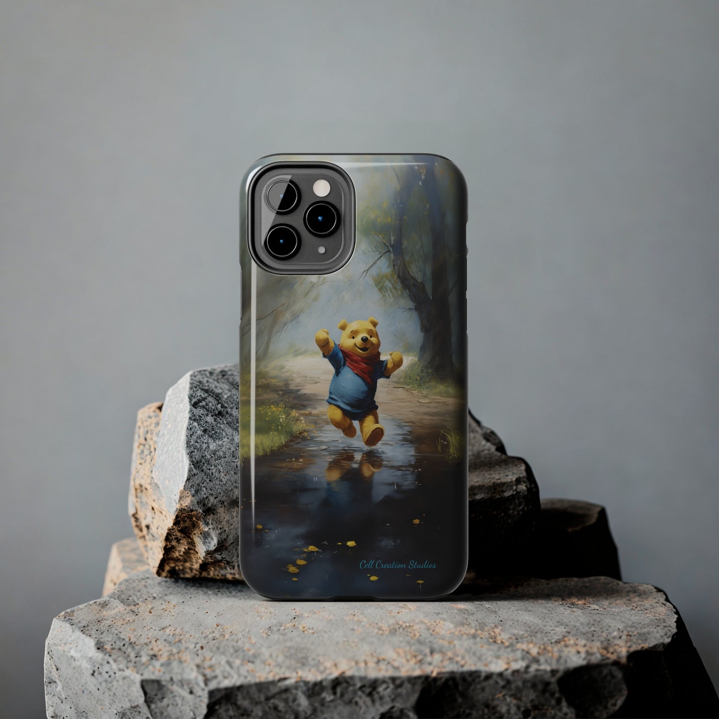 Introducing the "Winnie-The-Pooh Puddle Splash" Cell Phone Case – A Splash of Nostalgic Fun -Tough Phone Cases