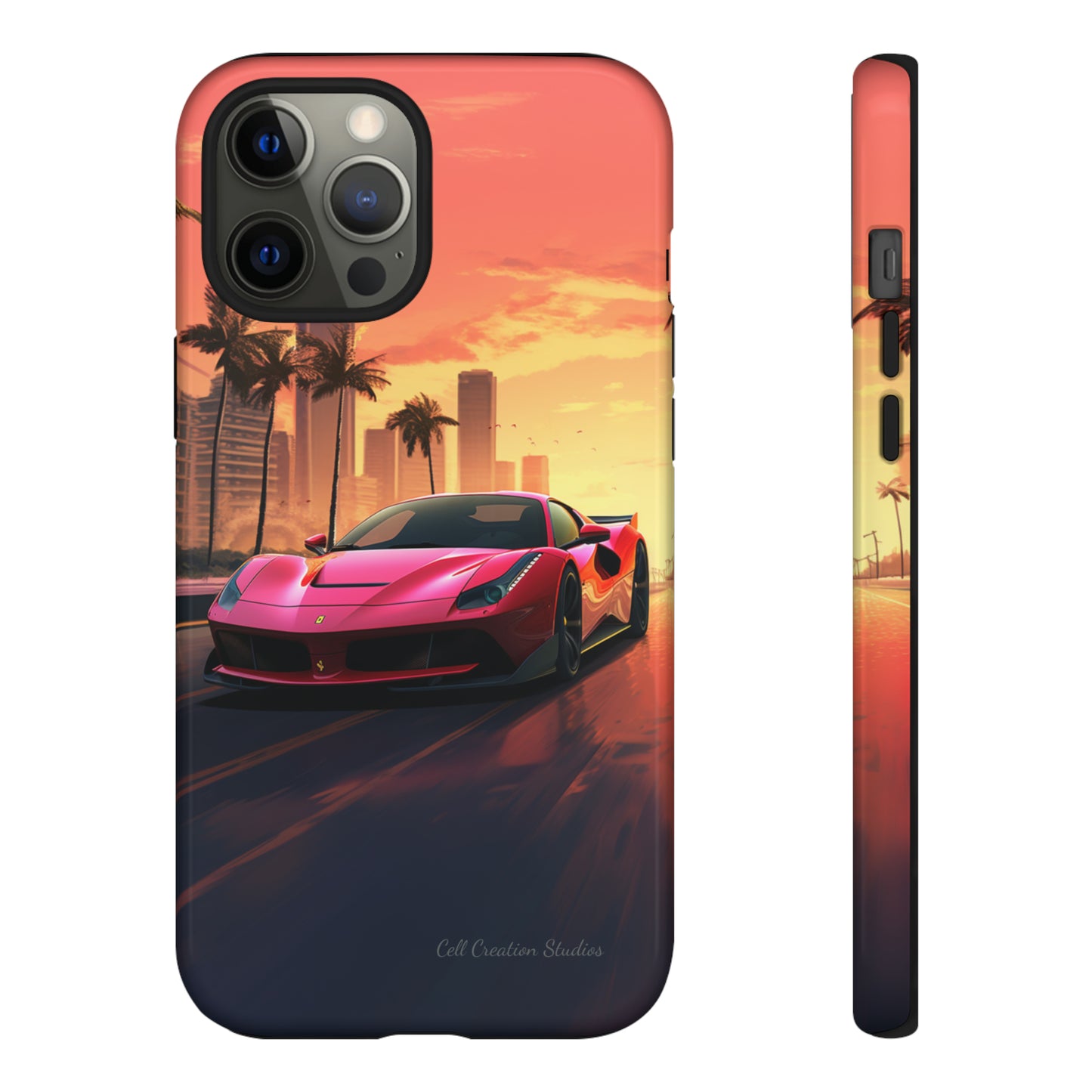 "Sunset Boulevard Ferrari Edition" -Tough iPhone Cases